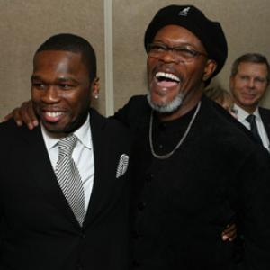 Samuel L Jackson and 50 Cent at event of Home of the Brave 2006
