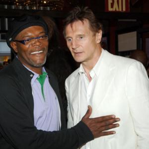 Samuel L Jackson and Liam Neeson at event of Zvaigzdziu karai Situ kerstas 2005