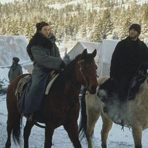 Still of Milla Jovovich and Wes Bentley in The Claim 2000