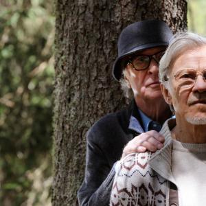 Still of Harvey Keitel and Michael Caine in Youth 2015