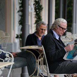Still of Harvey Keitel and Michael Caine in Youth 2015