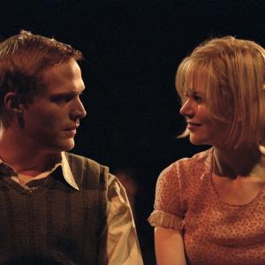 Still of Nicole Kidman and Paul Bettany in Dogville 2003