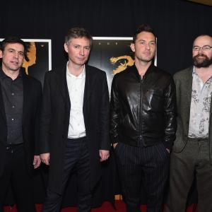 Jude Law Kevin Macdonald Charles Steel and Dennis Kelly at event of Black Sea 2014