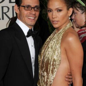 Jennifer Lopez and Marc Anthony at event of The 66th Annual Golden Globe Awards 2009