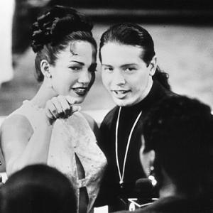 Still of Jennifer Lopez and Jon Seda in Selena (1997)