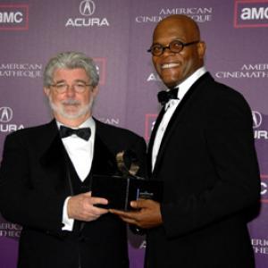 Samuel L Jackson and George Lucas