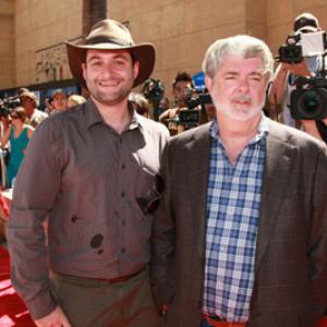 George Lucas and Dave Filoni at event of Star Wars The Clone Wars 2008