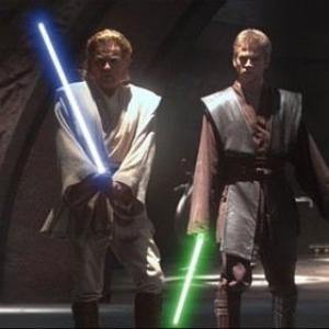 Tom Delmar Stunt Coordinator. Ewan McGregor (Obi-Wan Kenobi) & Hayden Christensen (Anakin Skywalker) in George Lucas's 'Star Wars (II)-Attack of the Clones'.jpg