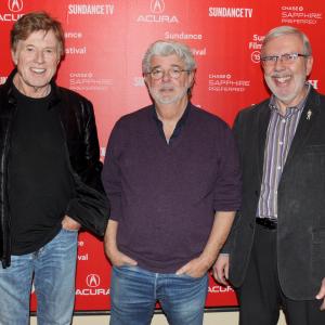 George Lucas, Robert Redford, Leonard Maltin
