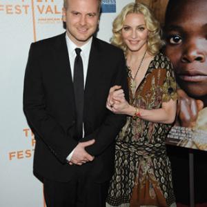 Madonna and Nathan Rissman at event of I Am Because We Are (2008)