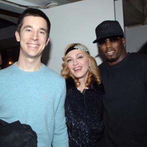 Madonna Sean Combs and Stuart Price at event of Im Going to Tell You a Secret 2005