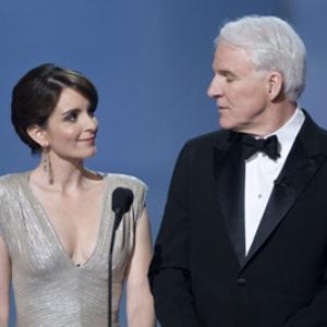 Presenters Tina Fey left and Steve Martin at the live ABC Telecast of the 81st Annual Academy Awards from the Kodak Theatre in Hollywood CA Sunday February 22 2009