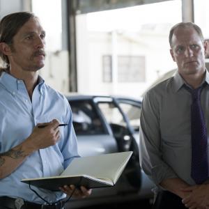 Still of Matthew McConaughey and Woody Harrelson in True Detective (2014)