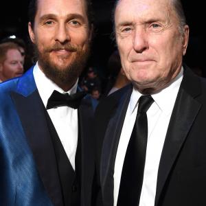 Matthew McConaughey and Robert Duvall at event of The 21st Annual Screen Actors Guild Awards 2015