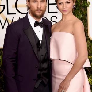 Matthew McConaughey and Camila Alves at event of 72nd Golden Globe Awards 2015