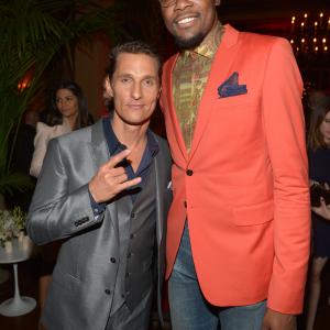 Matthew McConaughey and Kevin Durant