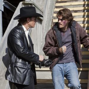 Still of Matthew McConaughey and Emile Hirsch in Killer Joe 2011