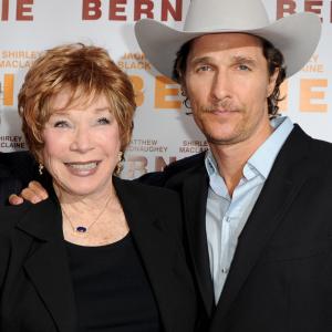 Matthew McConaughey and Shirley MacLaine at event of Bernie 2011