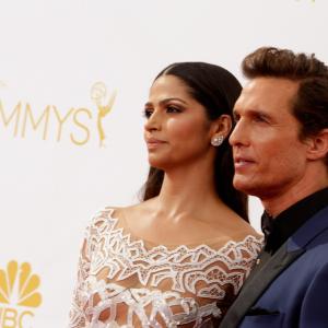 Matthew McConaughey and Camila Alves at event of The 66th Primetime Emmy Awards 2014