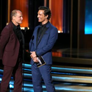 Matthew McConaughey and Woody Harrelson at event of The 66th Primetime Emmy Awards (2014)