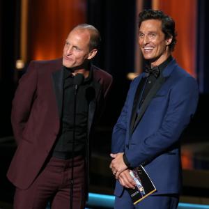 Matthew McConaughey and Woody Harrelson at event of The 66th Primetime Emmy Awards 2014
