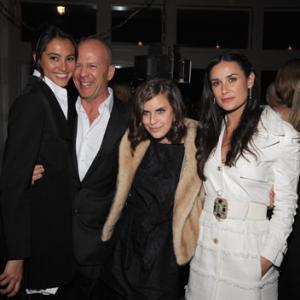 Demi Moore Bruce Willis Tallulah Belle Willis and Emma Heming at event of Flawless 2007