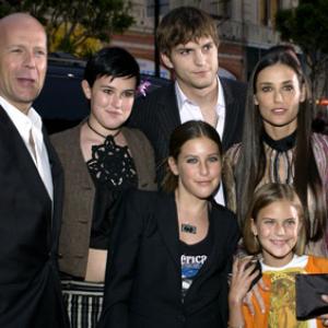 Demi Moore Bruce Willis and Ashton Kutcher at event of Charlies Angels Full Throttle 2003