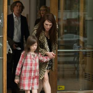 Still of Julianne Moore Steve Coogan and Onata Aprile in What Maisie Knew 2012