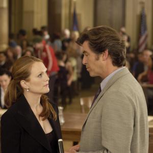 Still of Pierce Brosnan and Julianne Moore in Laws of Attraction (2004)