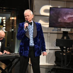 Bill Murray and Paul Shaffer at event of Saturday Night Live: 40th Anniversary Special (2015)