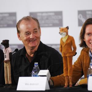 Bill Murray and Wes Anderson at event of Fantastic Mr Fox 2009