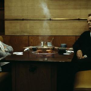 Still of Bill Murray and Scarlett Johansson in Pasiklyde vertime (2003)