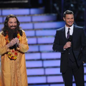 Still of Mike Myers and Ryan Seacrest in American Idol The Search for a Superstar 2002
