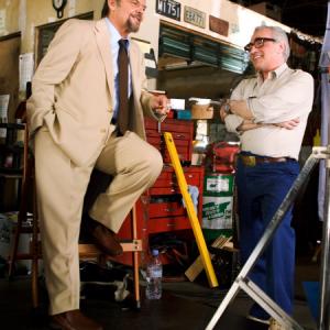 Jack Nicholson and Martin Scorsese in Infiltruoti (2006)