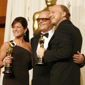 Jack Nicholson Paul Haggis and Cathy Schulman at event of The 78th Annual Academy Awards 2006