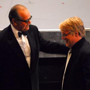 Jack Nicholson and Philip Seymour Hoffman at event of The 78th Annual Academy Awards 2006