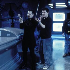 Gary Oldman and Stephen Hopkins in Lost in Space 1998