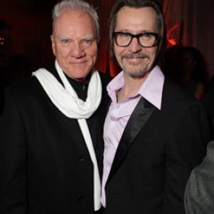 Gary Oldman and Malcolm McDowell at event of Elijaus knyga 2010