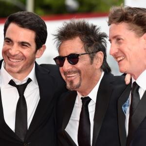 Al Pacino David Gordon Green and Chris Messina at event of Manglehorn 2014