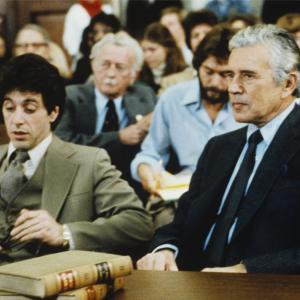 Still of Al Pacino and John Forsythe in ...And Justice for All. (1979)
