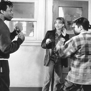 Still of Michelle Pfeiffer Richard Grant and Renoly Santiago in Dangerous Minds 1995