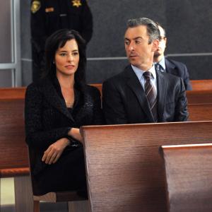Still of Parker Posey and Alan Cumming in The Good Wife 2009