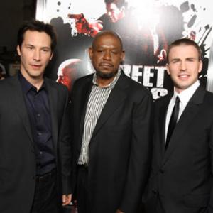 Keanu Reeves Forest Whitaker and Chris Evans at event of Street Kings 2008