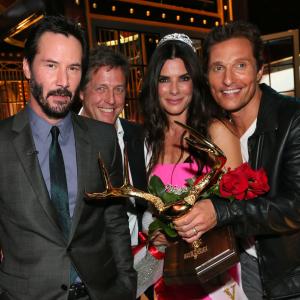Sandra Bullock Matthew McConaughey Keanu Reeves and Hugh Grant