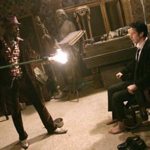 Still of Keanu Reeves and Djimon Hounsou in Constantine 2005