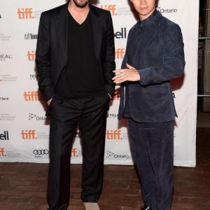 Keanu Reeves and Tiger Hu Chen at event of Man of Tai Chi 2013