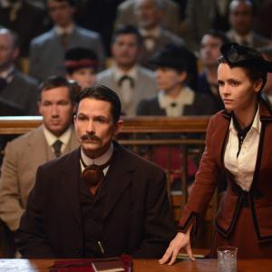 Still of Christina Ricci and Billy Campbell in Lizzie Borden Took an Ax (2014)