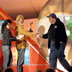 Christina Ricci Joe Pantoliano and Michael Moore