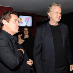 Tim Robbins and Josh Brolin at event of The People Speak (2009)
