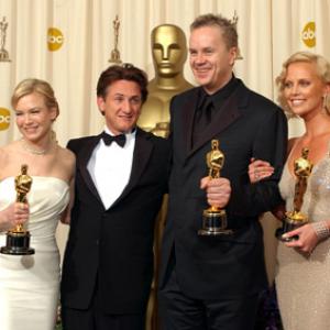 Tim Robbins Charlize Theron Rene Zellweger and Sean Penn